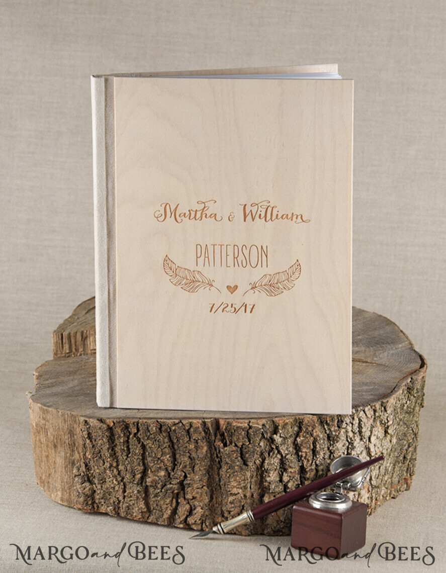 WEDDING GUEST BOOKS Rustic Wooden Engraved PhotoAlbum Rerto wedding guestbook, Boho Instax Wedding Book Wooden Instax Photo Booth Album