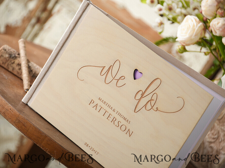 WEDDING GUEST BOOKS Rustic Wooden Engraved PhotoAlbum Presonalised Wedding Guest Book, Boho Instax Wedding Book Wooden Instax Photo Booth Album