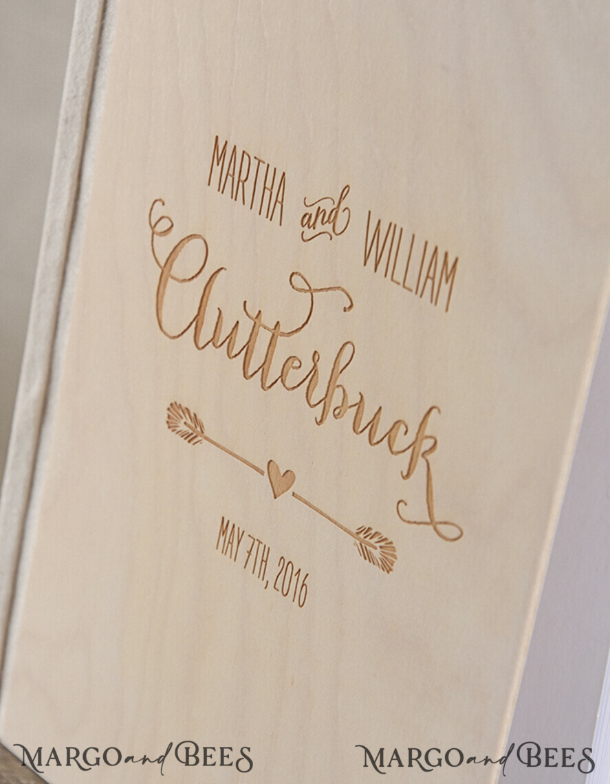 WEDDING GUEST BOOKS Rustic Wooden Engraved PhotoAlbum Custom Wedding Guestbook, Rustic Instant Photo Book Wood Wedding Photo Guestbook