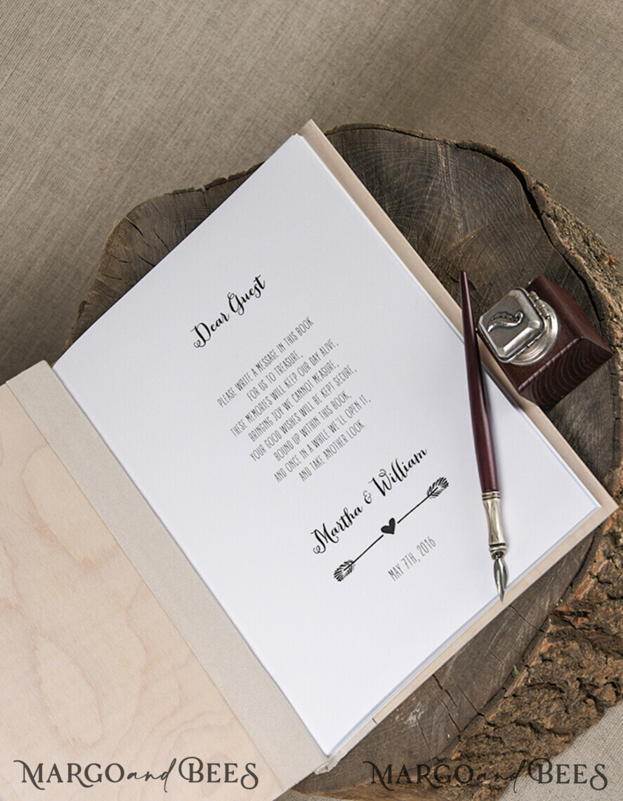 WEDDING GUEST BOOKS Rustic Wooden Engraved PhotoAlbum Custom Wedding Guestbook, Rustic Instant Photo Book Wood Wedding Photo Guestbook