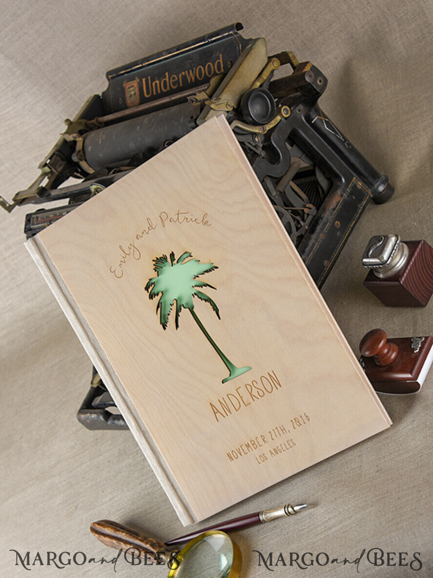 WEDDING GUEST BOOKS Rustic Wooden Engraved PhotoAlbum Presonalised Wedding Guest Book, Boho Instax Wedding Book Wooden Instax Photo Booth Album
