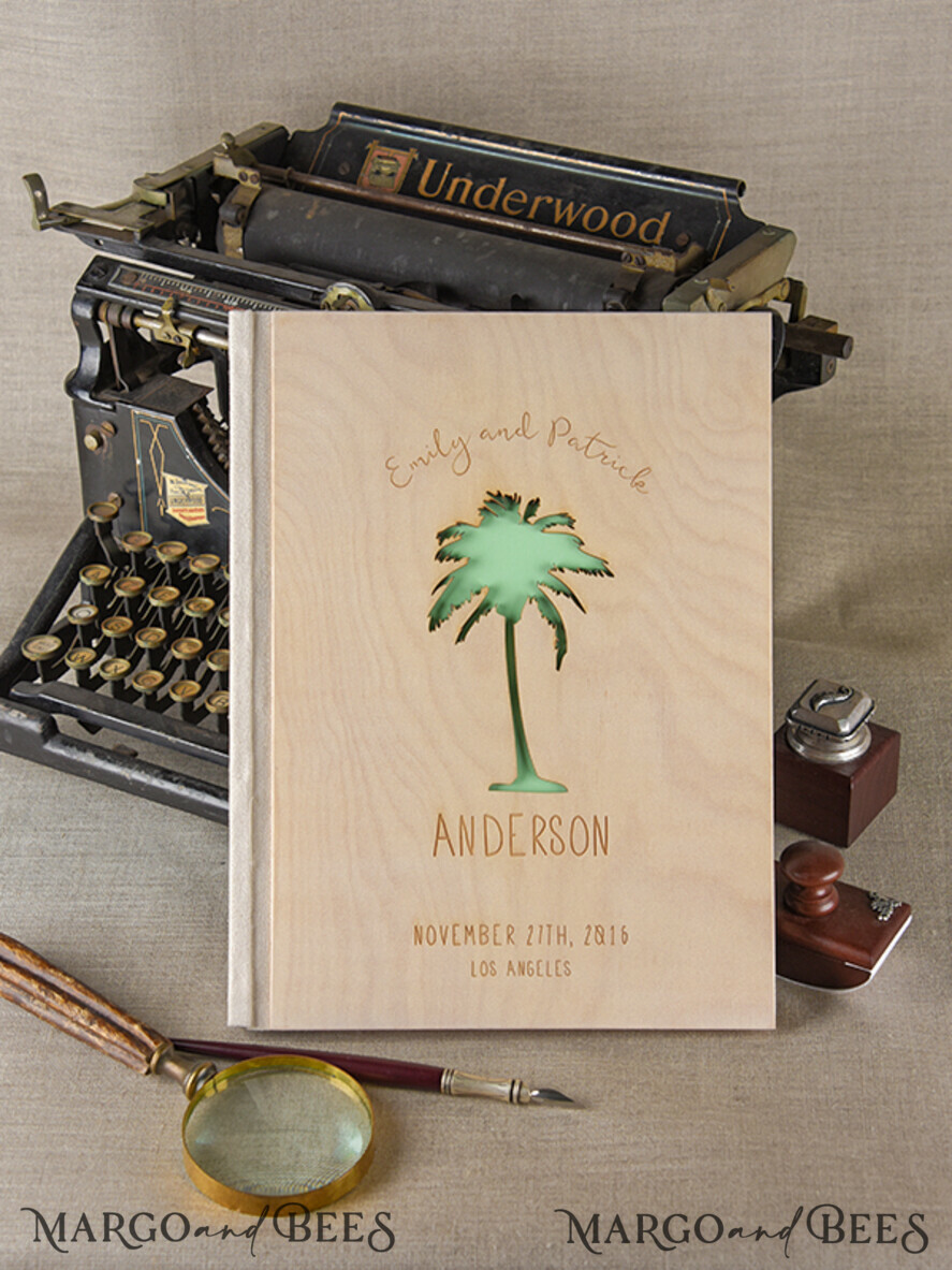 WEDDING GUEST BOOKS Rustic Wooden Engraved PhotoAlbum Presonalised Wedding Guest Book, Boho Instax Wedding Book Wooden Instax Photo Booth Album