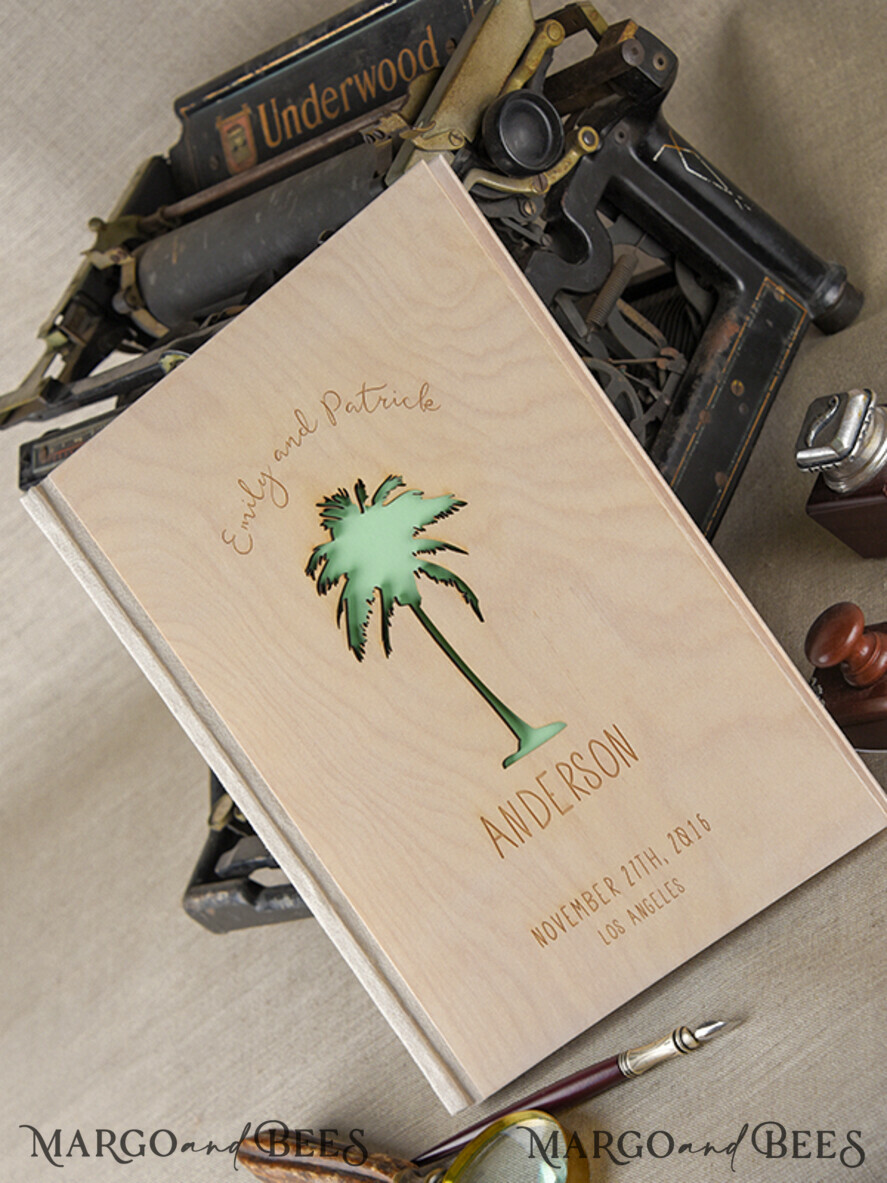 WEDDING GUEST BOOKS Rustic Wooden Engraved PhotoAlbum Presonalised Wedding Guest Book, Boho Instax Wedding Book Wooden Instax Photo Booth Album