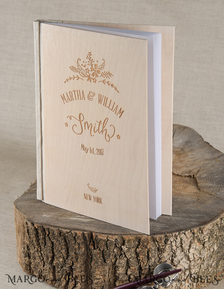 HOCHZEITS-GÄSTEBÜCHER Rustikales Holzgraviertes Fotoalbum Hochzeitsgästebuch für Polaroids, Boho Sofortfoto Buch Holz Instax Hochzeitsfoto Gästebuch