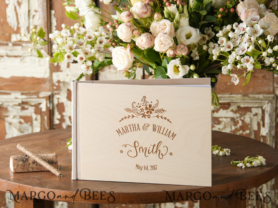 WEDDING GUEST BOOKS Rustic Wooden Engraved PhotoAlbum Rerto wedding guestbook, Boho Instax Wedding Book Wooden Instax Photo Booth Album