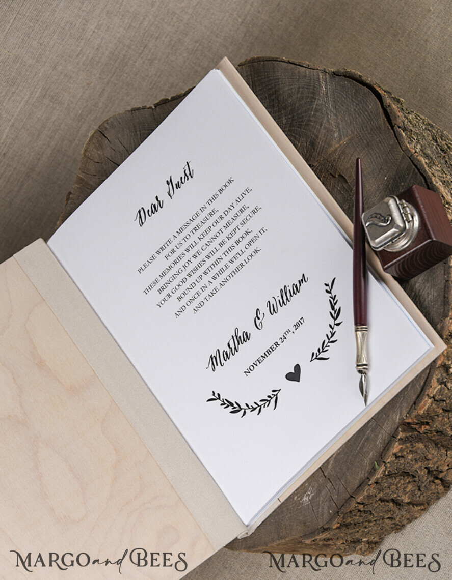 WEDDING GUEST BOOKS Rustic Wooden Engraved PhotoAlbum Preonalised wedding Guestbook, Boho Instant Photo Book Wooden Instax Wedding Photo Guestbook