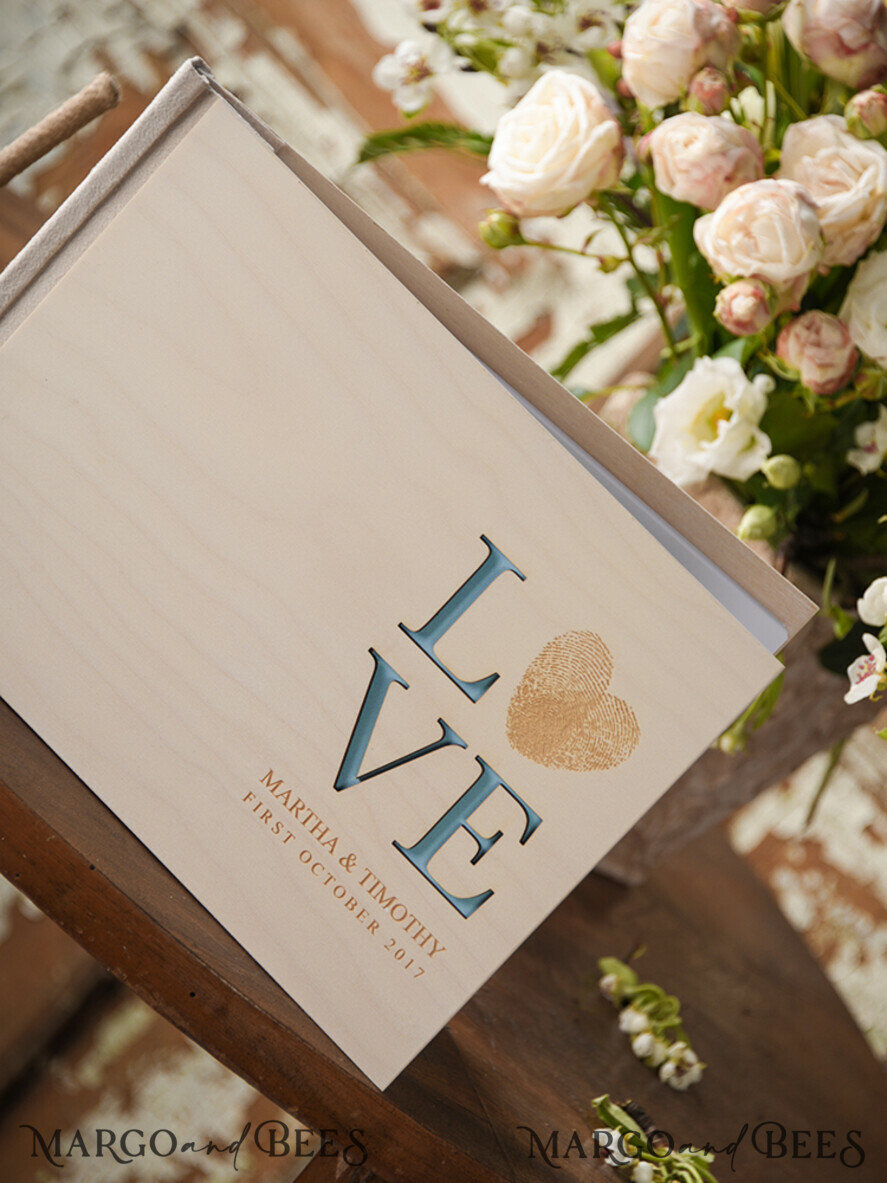 WEDDING GUEST BOOKS Rustic Wooden Engraved PhotoAlbum Wedding guestbook for polaroids, Wood Wedding Album Boho Photo Booth Book