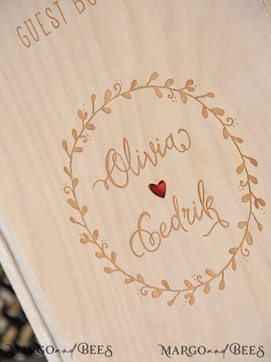 WEDDING GUEST BOOKS Rustic Wooden Engraved PhotoAlbum Wedding guestbook for polaroids, Boho Instax Wedding Book Wooden Instax Photo Booth Album