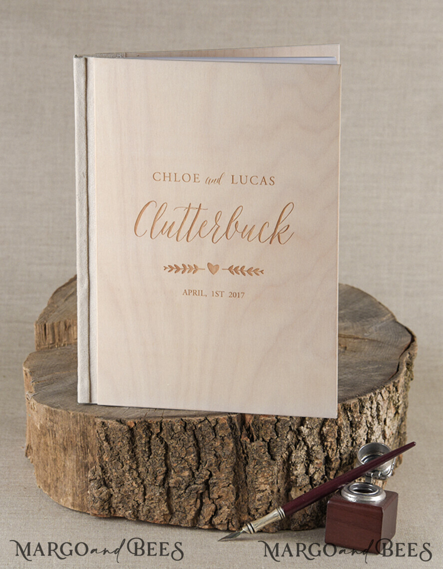 WEDDING GUEST BOOKS Rustic Wooden Engraved PhotoAlbum Rerto wedding guestbook, Rustic Instant Photo Book Wood Wedding Photo Guestbook