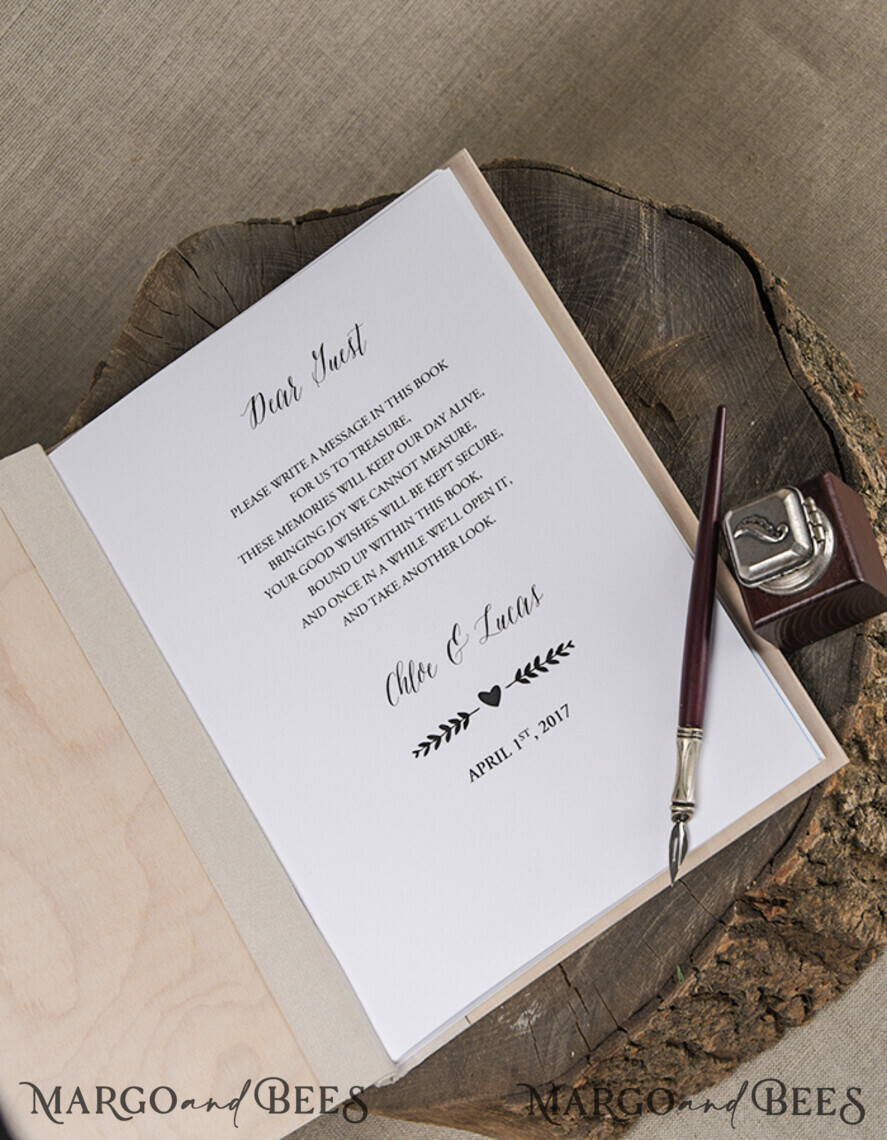 WEDDING GUEST BOOKS Rustic Wooden Engraved PhotoAlbum Rerto wedding guestbook, Rustic Instant Photo Book Wood Wedding Photo Guestbook