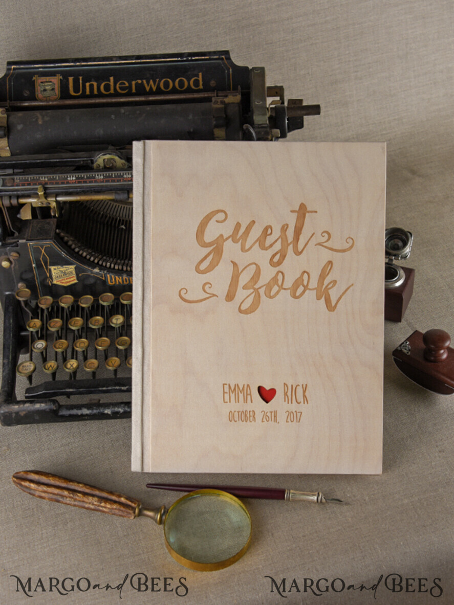 WEDDING GUEST BOOKS Rustic Wooden Engraved PhotoAlbum Preonalised wedding Guestbook, Rustic Instant Photo Book Wood Wedding Photo Guestbook