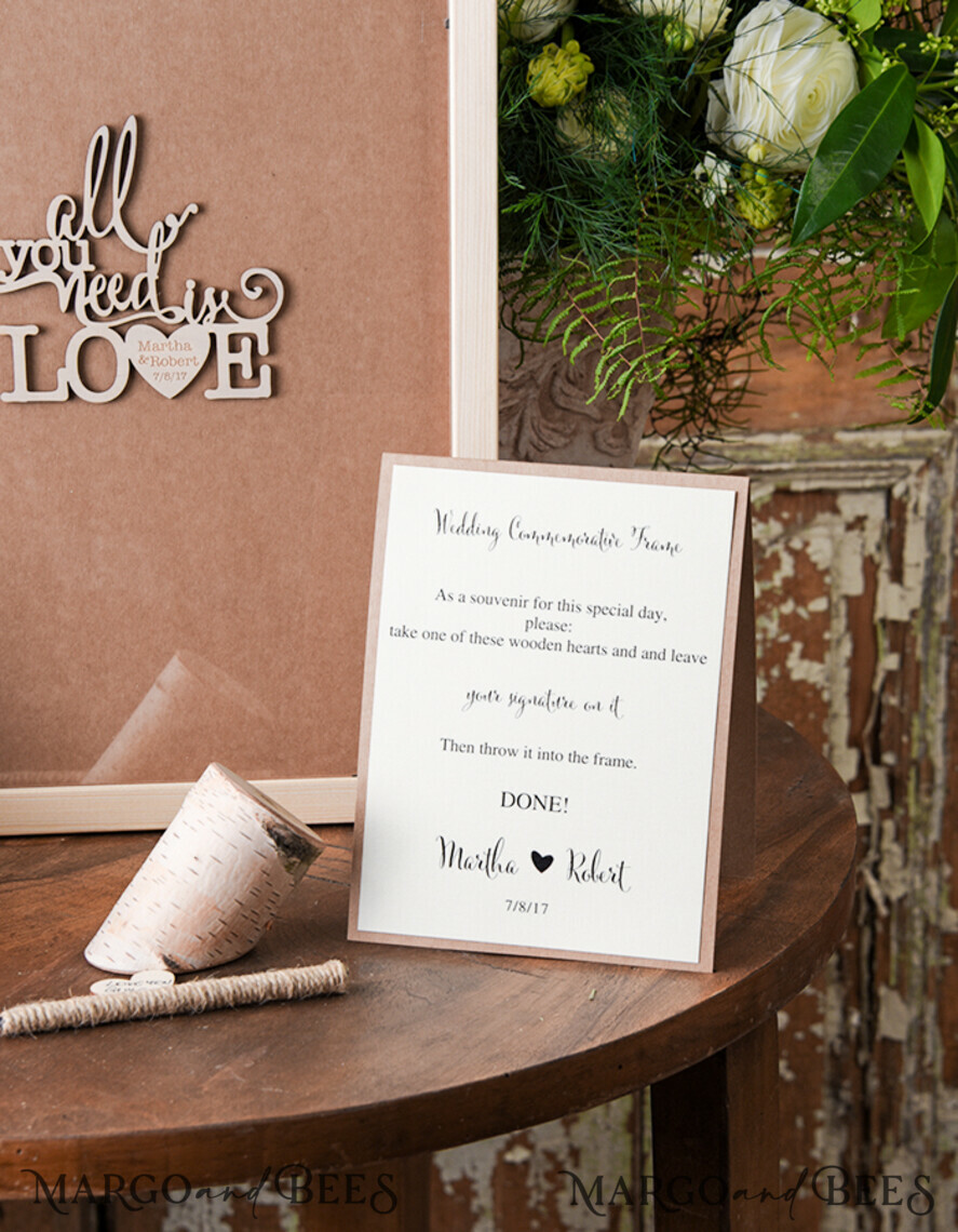 Preonalised wedding Guestbook, alternative