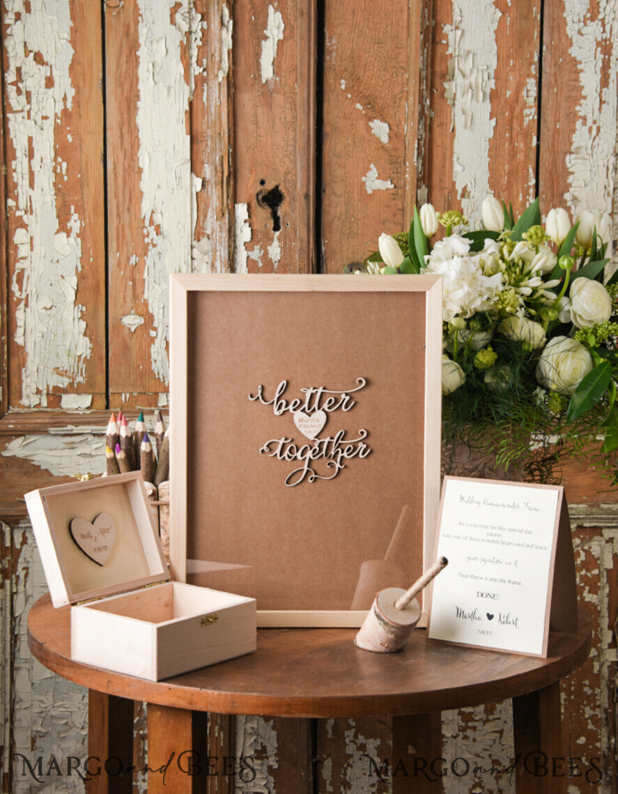 WEDDING GUEST BOOKS Alternative Wedding Guest Book Personalised, unique