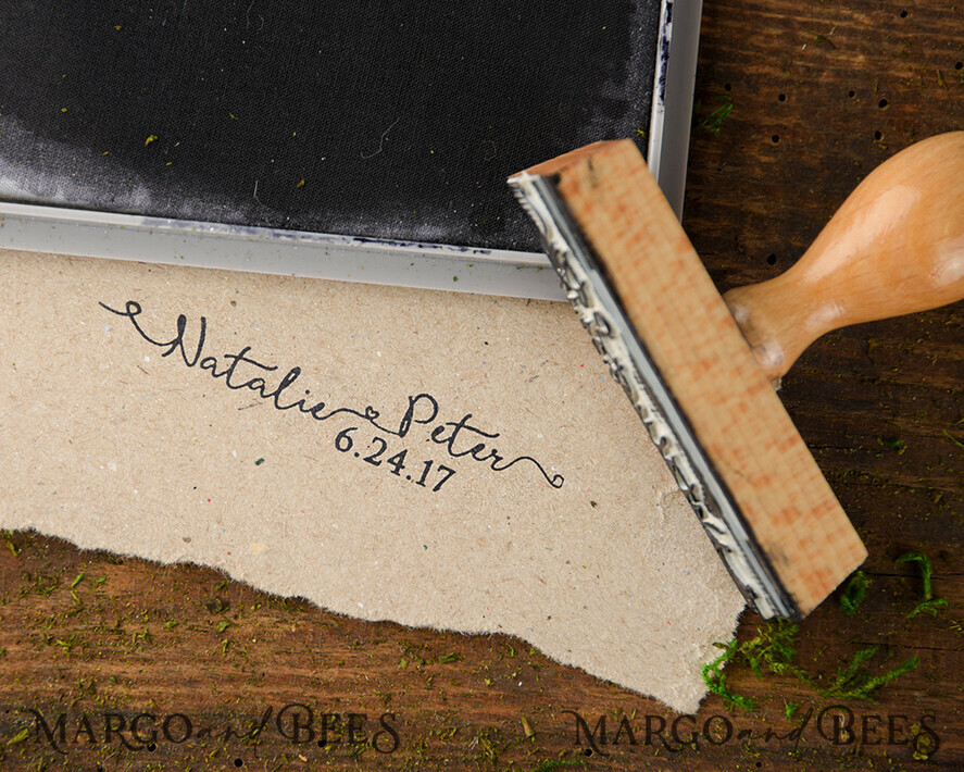 custom stamp, couple stamp