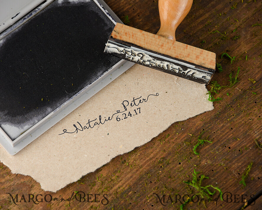 custom stamp, couple stamp