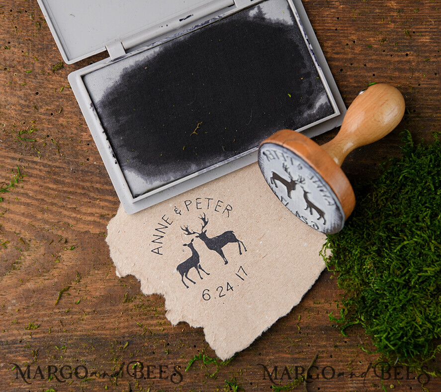 wooden stamp, couple stamp