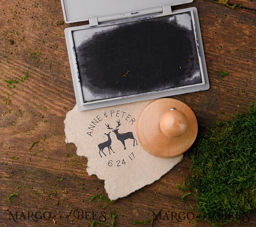 wooden stamp, couple stamp