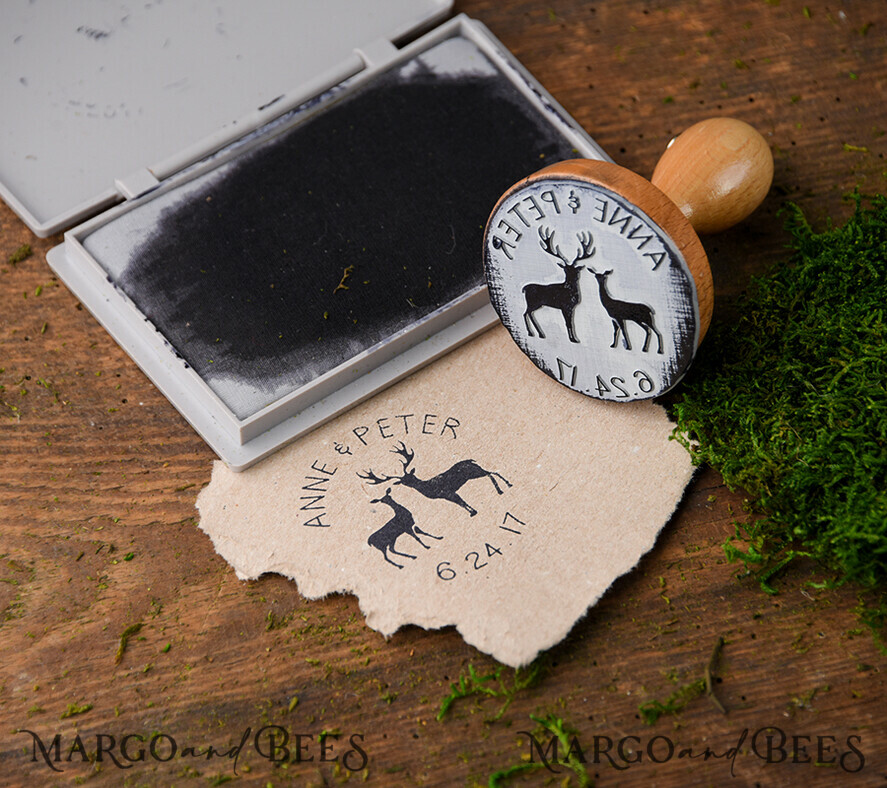 wooden stamp, couple stamp