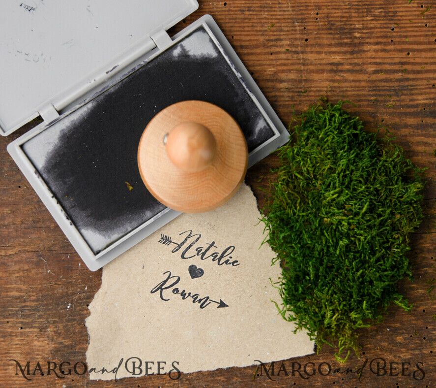 wooden stamp, couple stamp
