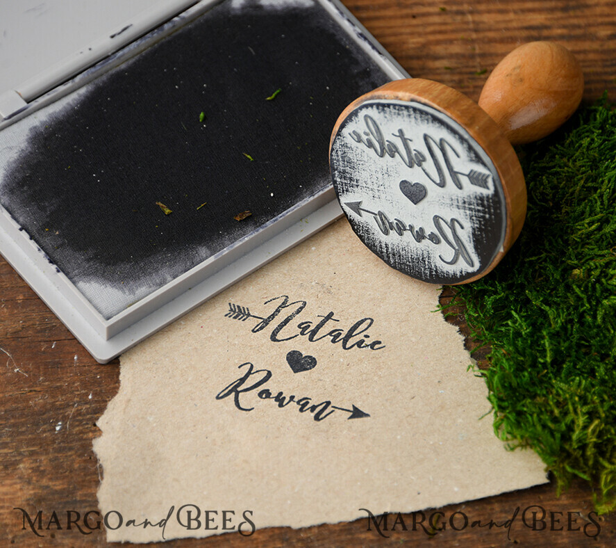 wooden stamp, couple stamp