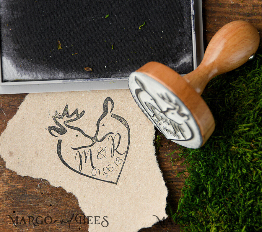 custom stamp, wedding stamp