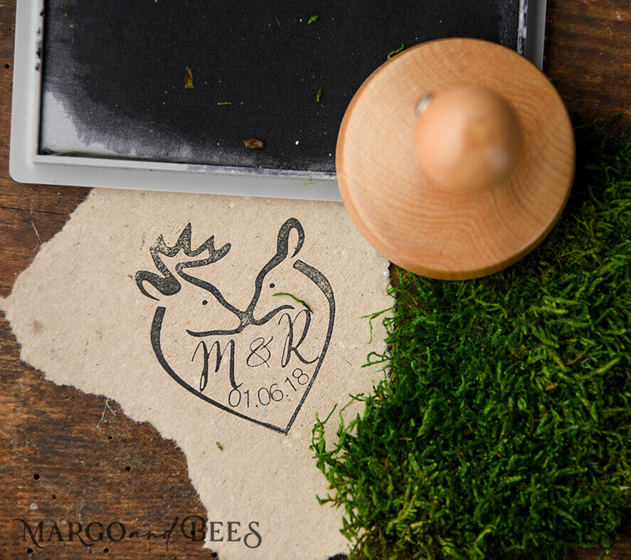 custom stamp, wedding stamp