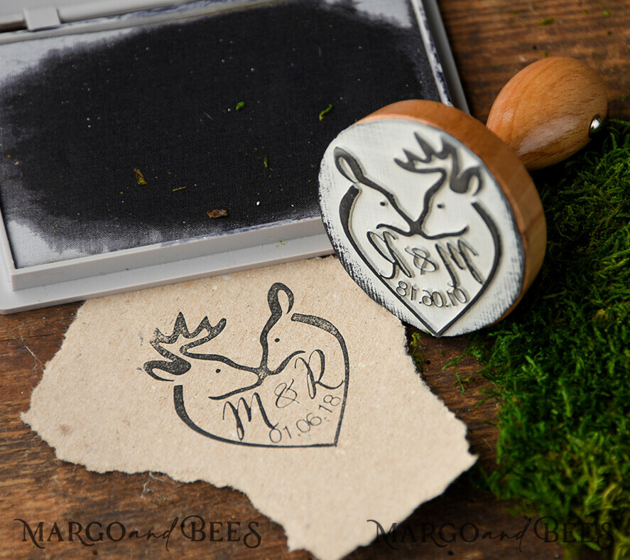 custom stamp, wedding stamp