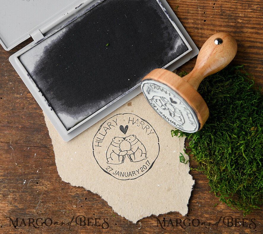 wooden stamp, couple stamp