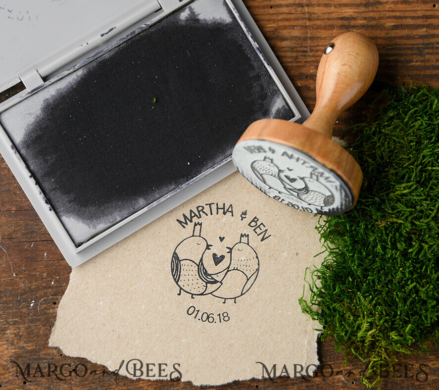 custom stamp, couple stamp