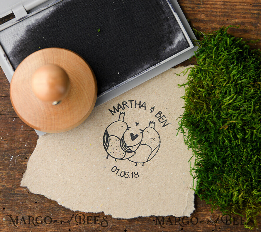 custom stamp, couple stamp