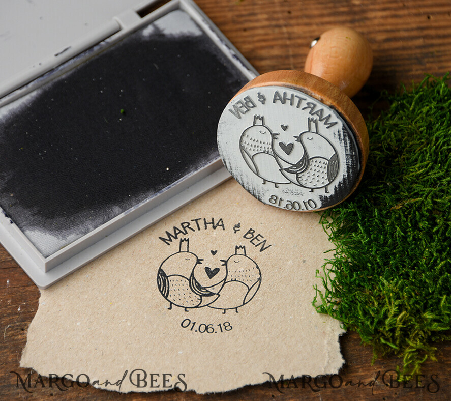 custom stamp, couple stamp