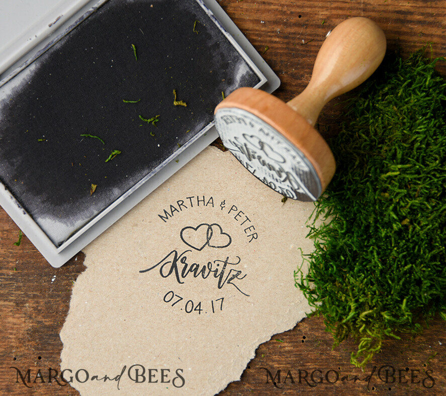 custom stamp, couple stamp