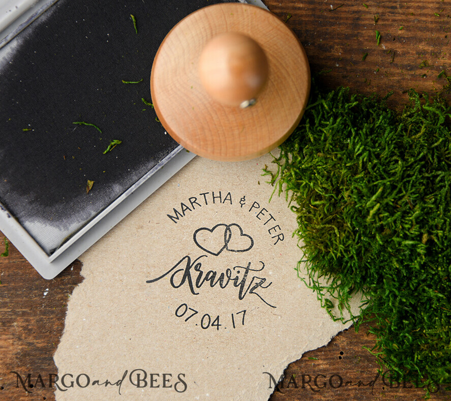 custom stamp, couple stamp