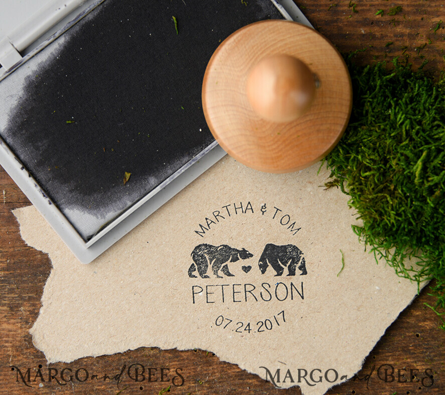 custom stamp, wedding stamp