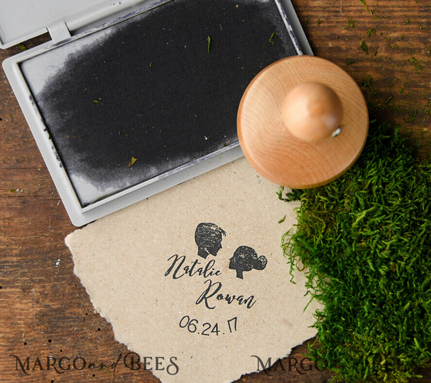 custom stamp, wedding stamp