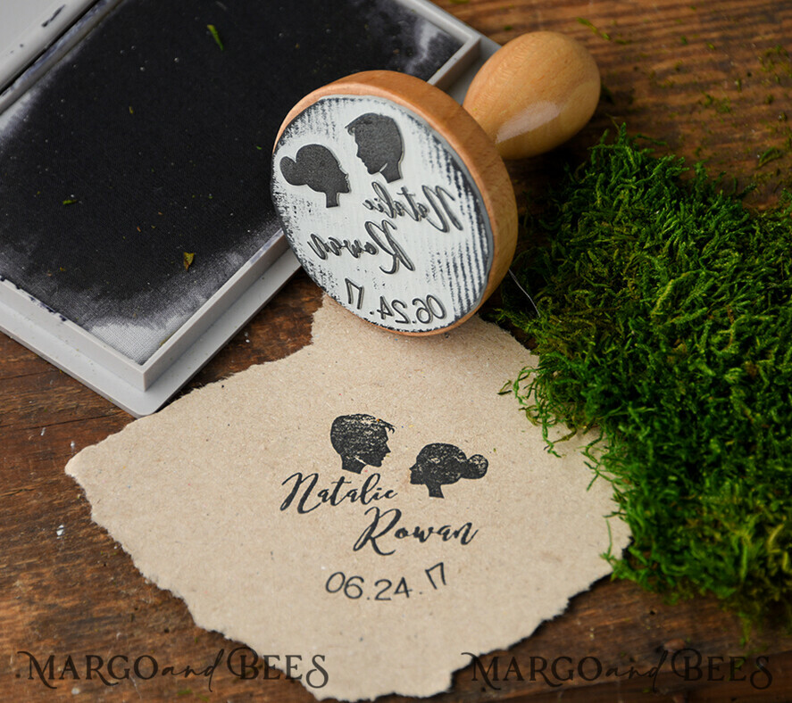 custom stamp, wedding stamp
