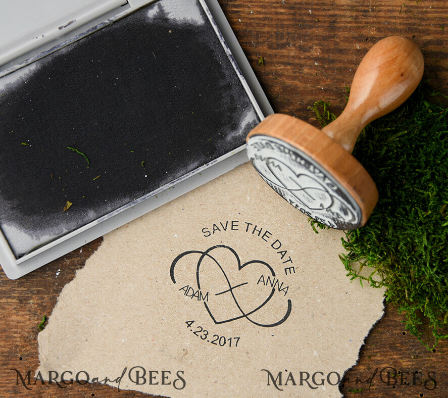 custom stamp, wedding stamp