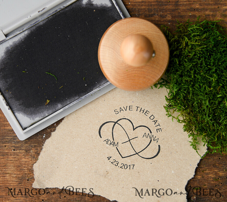 custom stamp, wedding stamp