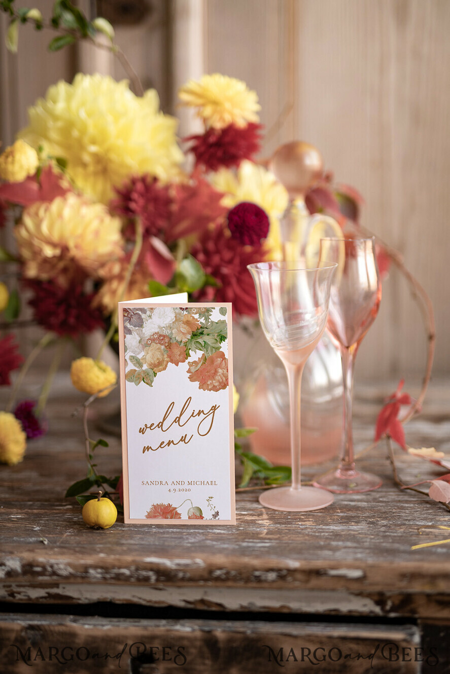 MENU & PROGRAMS romantic timeline blossom