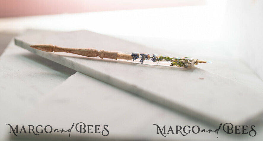 WOODEN PENHOLDERS Wood and resin English Oblique Pen, Handmade resin lavender Wooden Antique Dip Pen, Wood Oblique Calligraphy Pen Holder, perfect gift for her, practicing Quill