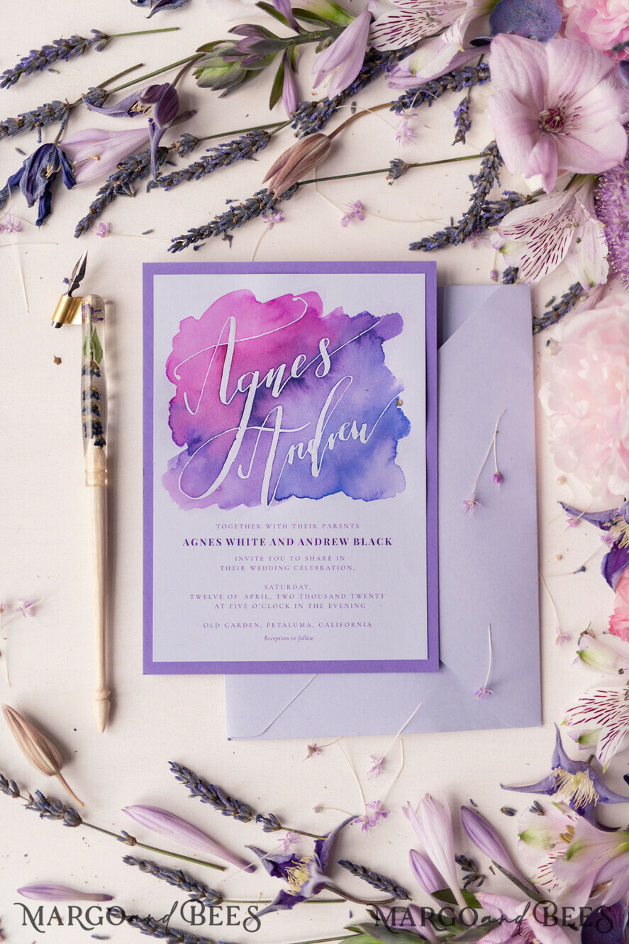 WEDDING INVITATIONS modern calligraphy / fine art Wedding invitations UK, modern caligraphed invites