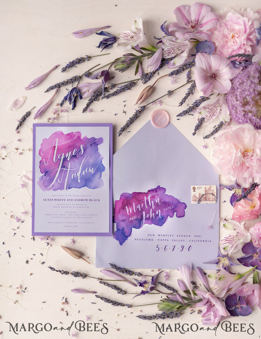 WEDDING INVITATIONS modern calligraphy / fine art Wedding invitations UK, modern caligraphed invites