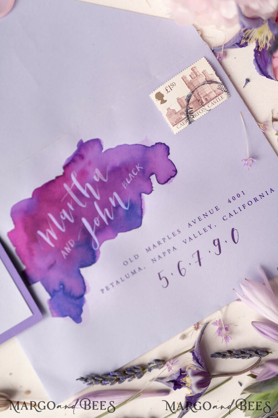 WEDDING INVITATIONS modern calligraphy / fine art Wedding invitations UK, modern caligraphed invites