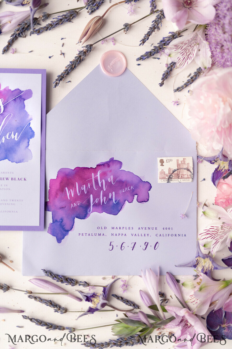 WEDDING INVITATIONS modern calligraphy / fine art Wedding invitations UK, modern caligraphed invites