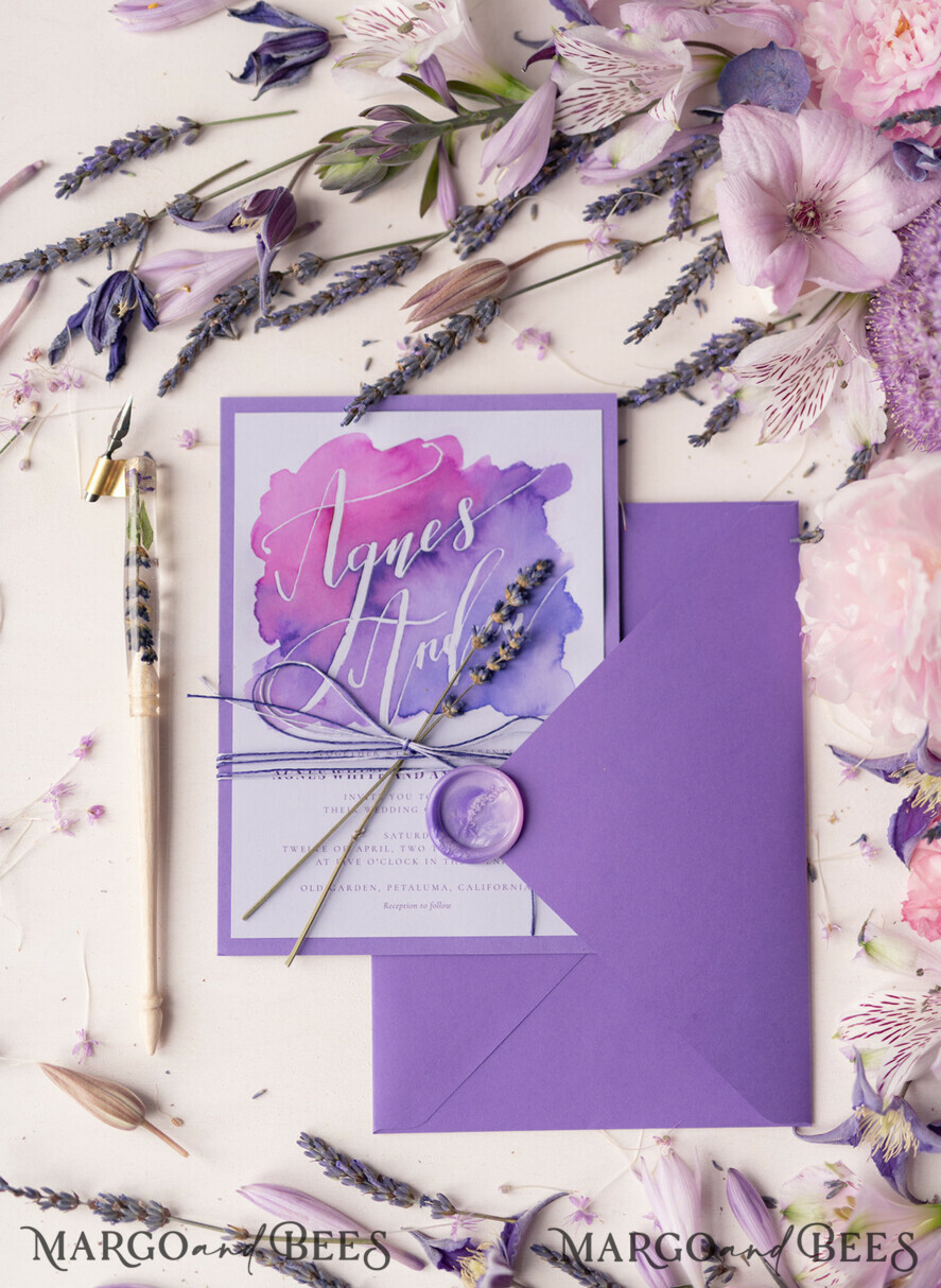 WEDDING INVITATIONS modern calligraphy / fine art Wedding invitations UK, modern caligraphed invites