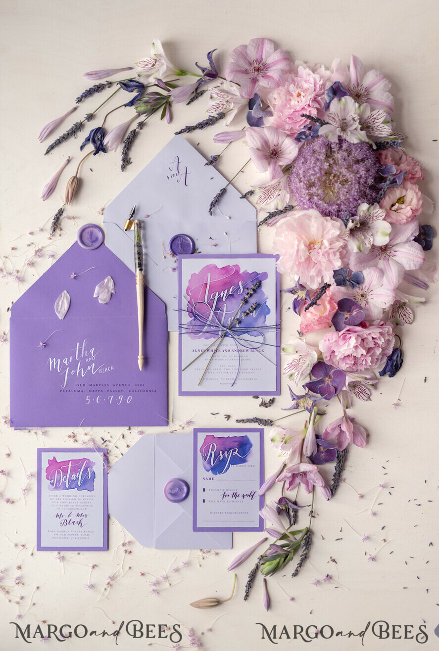 WEDDING INVITATIONS modern calligraphy / fine art Wedding invitations UK, modern caligraphed invites