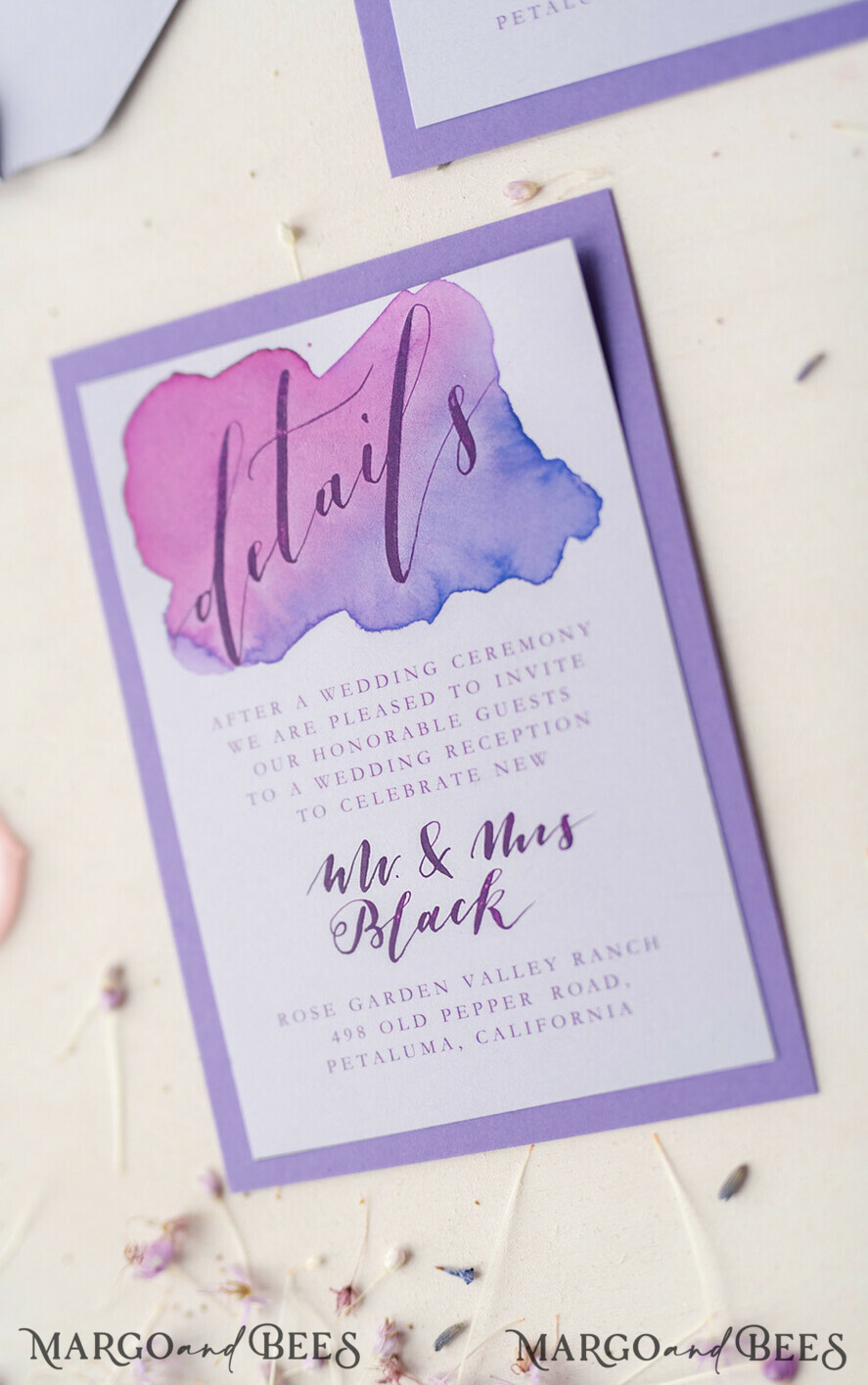 WEDDING INVITATIONS modern calligraphy / fine art Wedding invitations UK, modern caligraphed invites