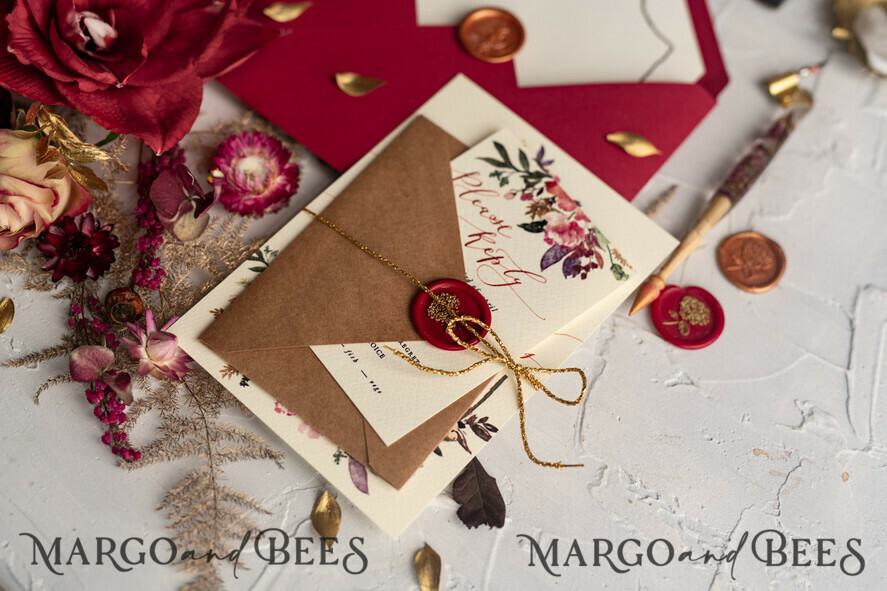 WEDDING INVITATIONS modern calligraphy / fine art Bespoke wedding invitation, unique calligraphy invites