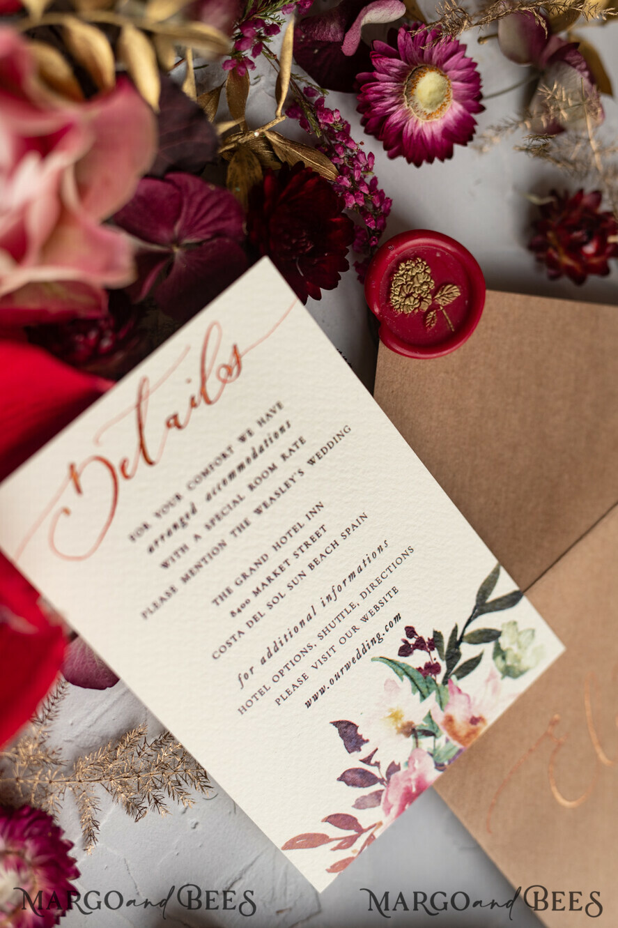 WEDDING INVITATIONS modern calligraphy / fine art Bespoke wedding invitation, unique calligraphy invites
