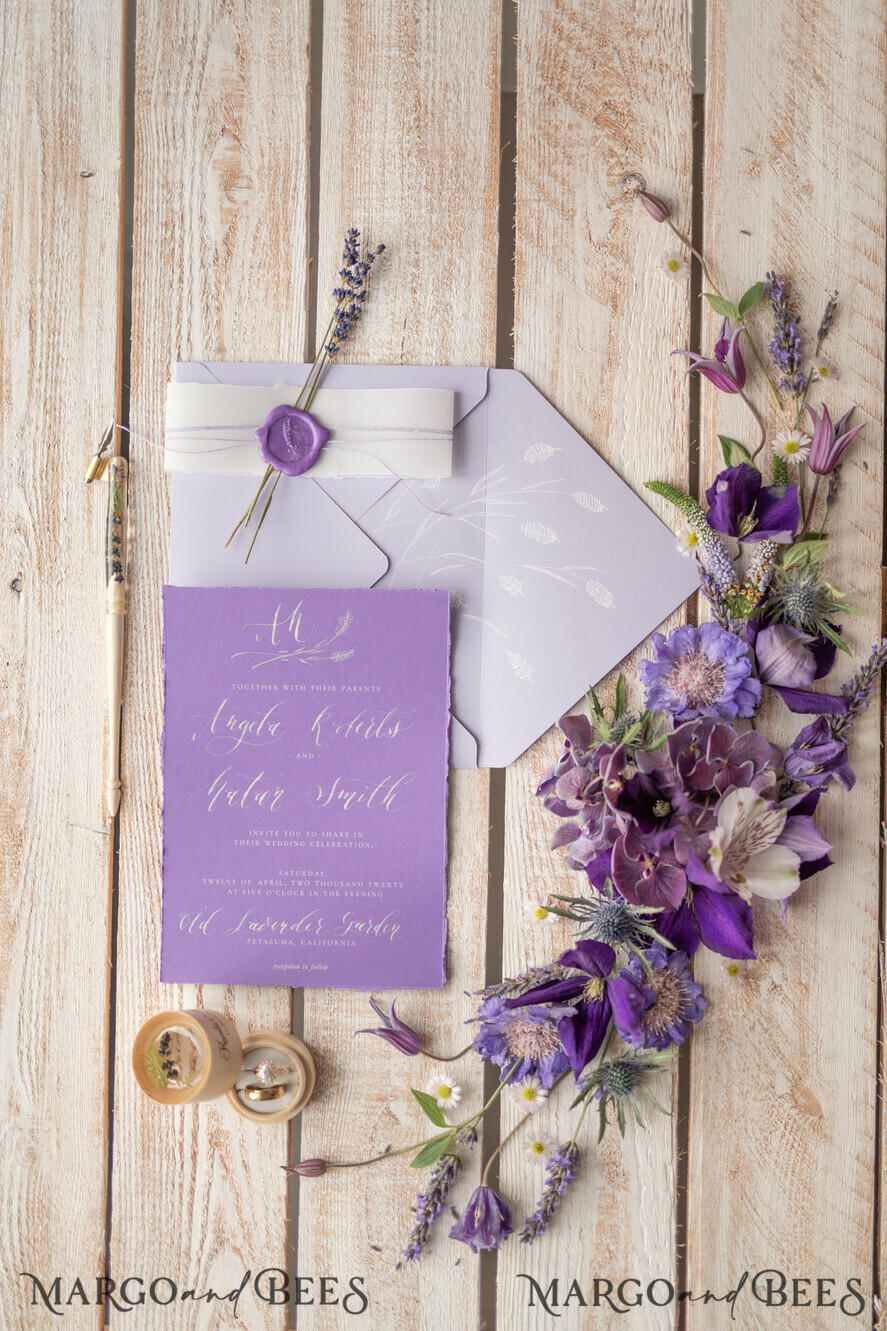 WEDDING INVITATIONS modern calligraphy / fine art Wedding invitations custom, fine art stationery
